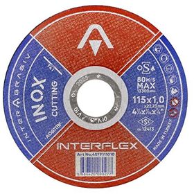 Badem10 Interflex Inox 115x1.0x22.23 mm Metal Taş Kesici Disk
