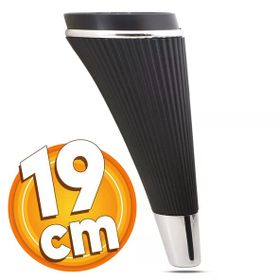 Badem10 İron Lüks 19 cm Siyah Krom Baza Ayak Mobilya Kanepe Sehpa TV Ünitesi Koltuk Ayağı