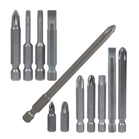 Badem10 Izeltaş-Klytek Matkap Bits Düz Yıldız Torx 12 Parça Vidalama Ucu