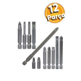 Badem10 Izeltaş-Klytek Matkap Bits Düz Yıldız Torx 12 Parça Vidalama Ucu
