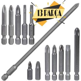 Badem10 Izeltaş-Klytek Matkap Bits Düz Yıldız Torx 13 Parça Vidalama Ucu
