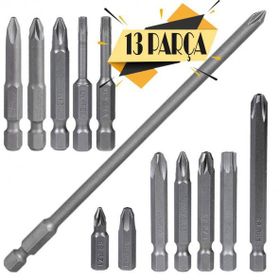 Badem10 Izeltaş-Klytek Matkap Bits Düz Yıldız Torx 13 Parça Vidalama Ucu