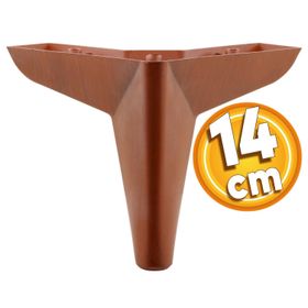 Badem10 Kahverengi 14 cm Baza Mobilya Kanepe Sehpa Puf Koltuk Ayağı