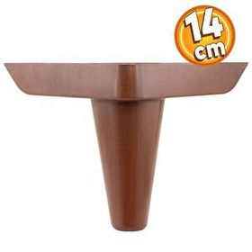 Badem10 Kahverengi 14 cm Baza Mobilya Kanepe Sehpa Puf Koltuk Ayağı