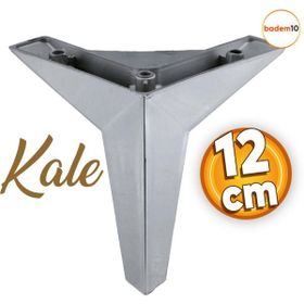 Badem10 Kale Lüks 12 cm Krom Renk Baza Mobilya Kanepe Sehpa Tv Ünitesi Koltuk Ayağı