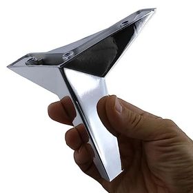 Badem10 Kale Lüks 12 cm Krom Renk Baza Mobilya Kanepe Sehpa Tv Ünitesi Koltuk Ayağı
