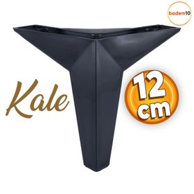 Badem10 Kale Lüks 12 cm Siyah Baza Mobilya Kanepe Sehpa Tv Ünitesi Koltuk Ayağı