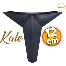 Badem10 Kale Lüks 12 cm Siyah Baza Mobilya Kanepe Sehpa Tv Ünitesi Koltuk Ayağı