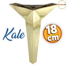Badem10 Kale Lüks 18 cm Altın Gold Baza Mobilya Kanepe Sehpa Tv Ünitesi Koltuk Ayağı