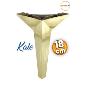 Badem10 Kale Lüks 18 cm Altın Gold Baza Mobilya Kanepe Sehpa Tv Ünitesi Koltuk Ayağı