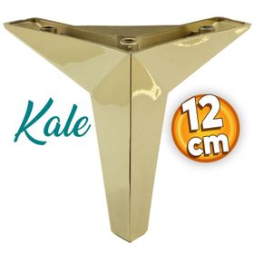 Badem10 Kale Lüks Mobilya Kanepe Sehpa Tv Ünitesi 12 cm Altın Gold Baza Ayak