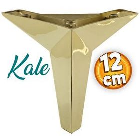 Badem10 Kale Lüks Mobilya Kanepe Sehpa Tv Ünitesi 12 cm Altın Gold Baza Ayak