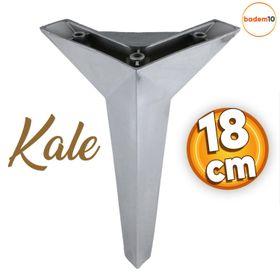 Badem10 Kale Lüks Mobilya Kanepe Sehpa Tv Ünitesi Koltuk 18 cm Krom Renk Baza Ayak