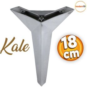 Badem10 Kale Lüks Mobilya Kanepe Sehpa Tv Ünitesi Koltuk 18 cm Krom Renk Baza Ayak