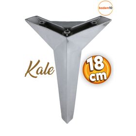 Badem10 Kale Lüks Mobilya Kanepe Sehpa Tv Ünitesi Koltuk 18 cm Krom Renk Baza Ayak