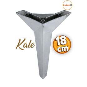 Badem10 Kale Lüks Mobilya Kanepe Sehpa Tv Ünitesi Koltuk 18 cm Krom Renk Baza Ayak