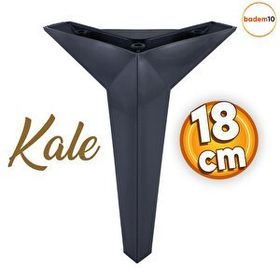 Badem10 Kale Lüks Mobilya Kanepe Sehpa Tv Ünitesi Koltuk 18 cm Siyah Baza Ayak
