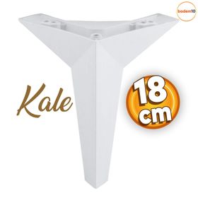 Badem10 Kale Lüks Mobilya Kanepe Sehpa Tv Ünitesi Koltuk Ayağı 18 cm Beyaz Baza Ayak