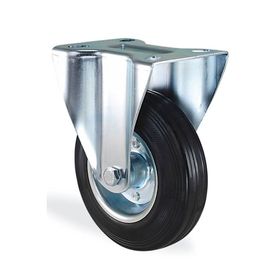 Badem10 Kama Sabit Tablalı 150x40 mm Siyah Burçlu Ağır Yük Tekeri