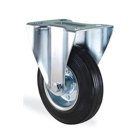Badem10 Kama Sabit Tablalı 80x25 mm Siyah Burçlu Ağır Yük Tekeri