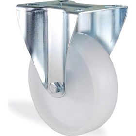 Badem10 Kama Sabit Tablalı 80x32 mm Poliamid Beyaz Burçlu Ağır Yük Tekeri