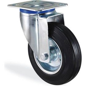 Badem10 Kama Tablalı 200x50 mm Poliamid Burçlu Ağır Yük Tekeri