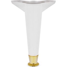 Badem10 Kanepe Koltuk Masa Beyaz Gold 22 cm Puf Sehpa Baza Ayağı