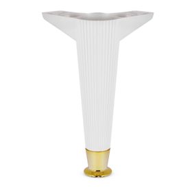 Badem10 Kanepe Koltuk Masa Beyaz Gold 22 cm Puf Sehpa Baza Ayağı