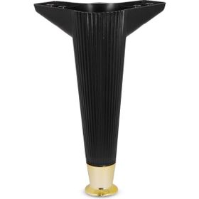 Badem10 Kanepe Koltuk Masa Siyah Gold 22 cm Puf Sehpa Baza Ayağı
