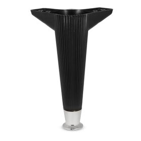 Badem10 Kanepe Koltuk Masa Siyah Krom 22 cm Puf Sehpa Baza Ayağı