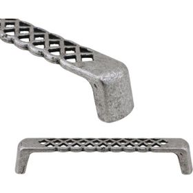 Badem10 Karatay Mobilya Antik Gümüş Metal 128 mm Dolap Kapak Çekmece Kulbu