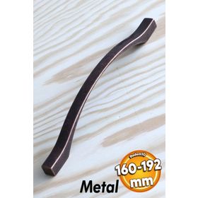 Badem10 Kartaca Çekmece Mutfak Dolap Kapak 160-192 mm Antik Bakır Metal Kulp