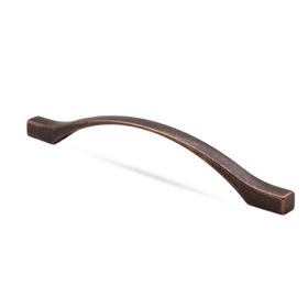 Badem10 Kartaca Çekmece Mutfak Dolap Kapak 160-192 mm Antik Bakır Metal Kulp