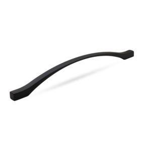 Badem10 Kartaca Çekmece Mutfak Dolap Kapak 224-256 mm Mat Siyah Metal Kulp