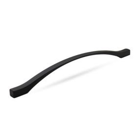 Badem10 Kartaca Çekmece Mutfak Dolap Kapak 224-256 mm Mat Siyah Metal Kulp