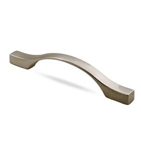 Badem10 Kartaca Çekmece Mutfak Dolap Kapak 96-128 mm İnox Metal Kulp