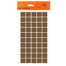 Badem10 Keçe Yapışkanlı Kare 20x20 mm 50'li Paket Masa Sandalye Parke Zemin Koruyucu