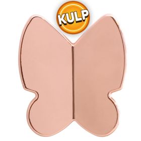 Badem10 Kelebek Çocuk Bebek Genç Odası Çekmece Dolap Kapak Plastik Bakır 32 mm Kulp