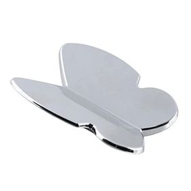 Badem10 Kelebek Çocuk Bebek Genç Odası Çekmece Dolap Kapak Plastik Krom 32 mm Kulp