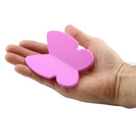 Badem10 Kelebek Çocuk Bebek Genç Odası Çekmece Dolap Kapak Plastik Mat Pembe 32 mm Kulp