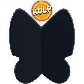 Badem10 Kelebek Çocuk Bebek Genç Odası Çekmece Dolap Kapak Plastik Mat Siyah 32 mm Kulp
