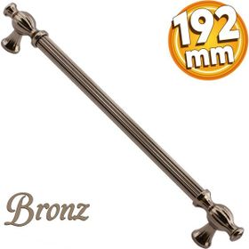 Badem10 Kesir Mobilya Mutfak Dolabı Çekmece Dolap Kapak Bronz 192 mm Metal Kulp
