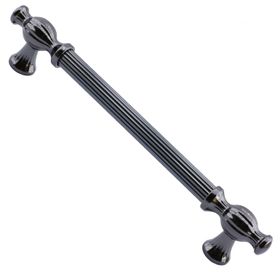 Badem10 Kesir Mobilya Mutfak Dolabı Çekmece Dolap Kapak Füme 128 mm Metal Kulp