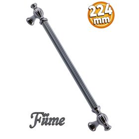 Badem10 Kesir Mobilya Mutfak Dolabı Çekmece Dolap Kapak Füme 224 mm Metal Kulp