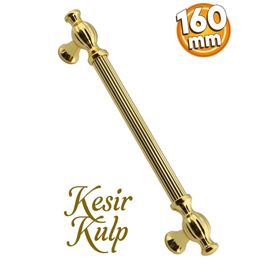 Badem10 Kesir Mobilya Mutfak Dolabı Çekmece Dolap Kapak Gold Altın 160 mm Metal Kulp