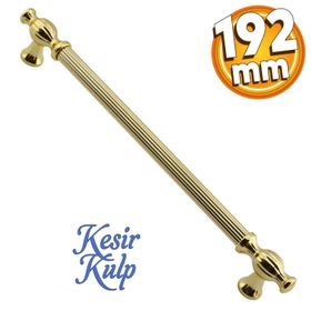 Badem10 Kesir Mobilya Mutfak Dolabı Çekmece Dolap Kapak Gold Altın 192 mm Metal Kulp