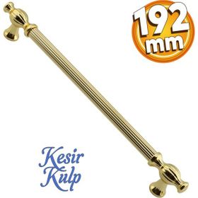 Badem10 Kesir Mobilya Mutfak Dolabı Çekmece Dolap Kapak Gold Altın 192 mm Metal Kulp