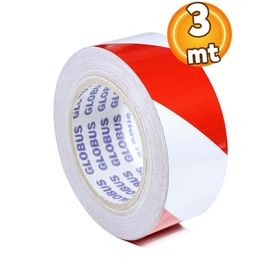 Badem10 Kırmızı 3 m Reflektörlü Reflektif Fosforlu Şerit Bant