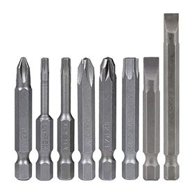 Badem10 Klytek Matkap Bits Düz Yıldız Torx 8 Parça Vidalama Ucu