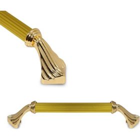 Badem10 Konak Çekmece Dolap Kapak 128 mm Metal Altın Kulp